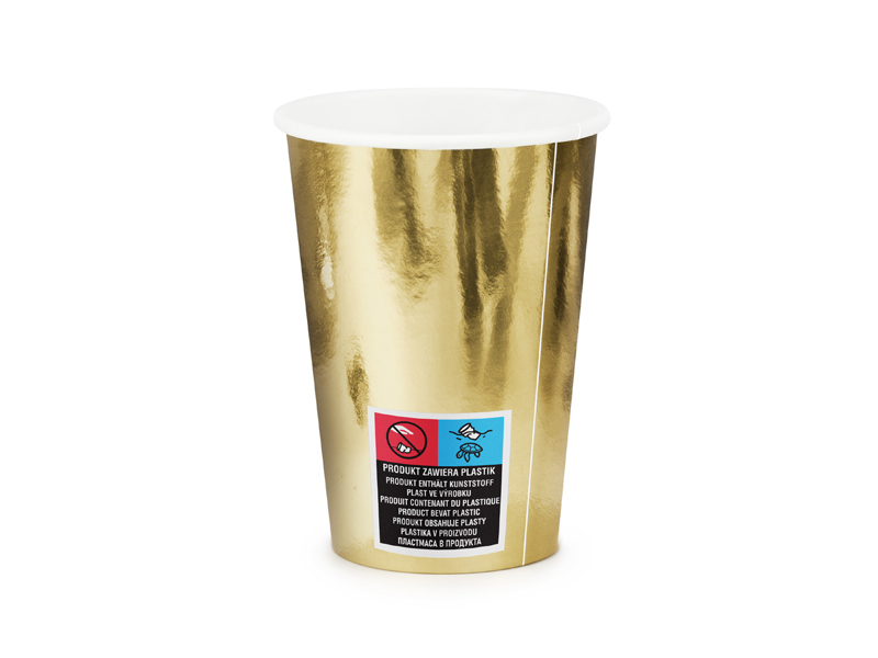 Becher Gold 220ml, 6 Stk.