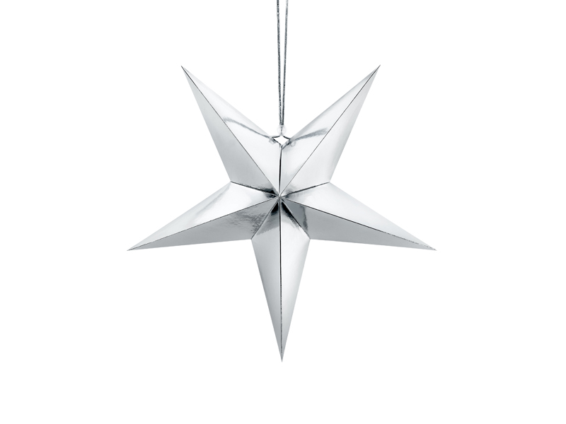 Papierstern, 45cm, silber