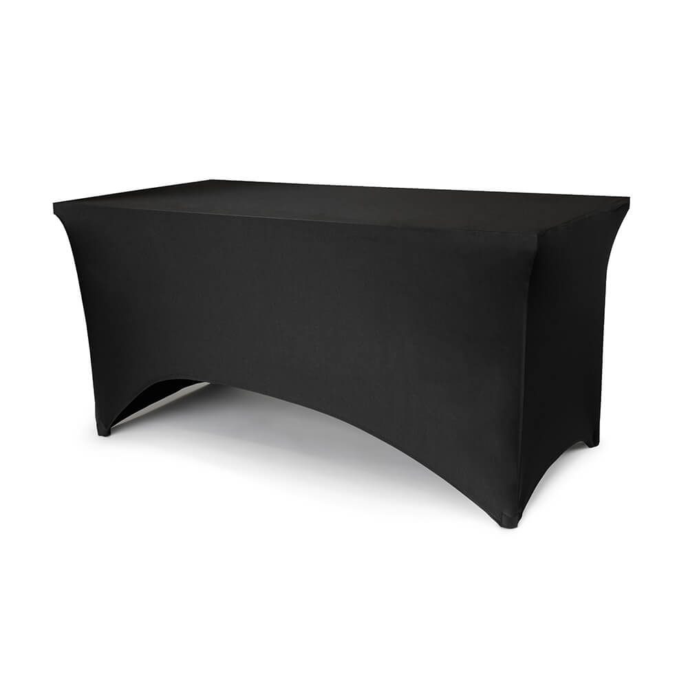 Bankett-Tischbezug, 183 x 76 x 74 cm, Schwarz