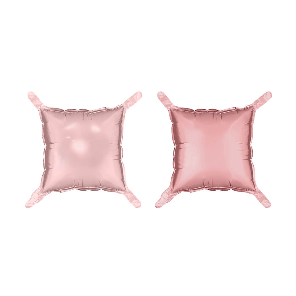 Folienballon Vorhang - 35 x 35 cm - doppelseitig Staubig Rosa 4 Stk.