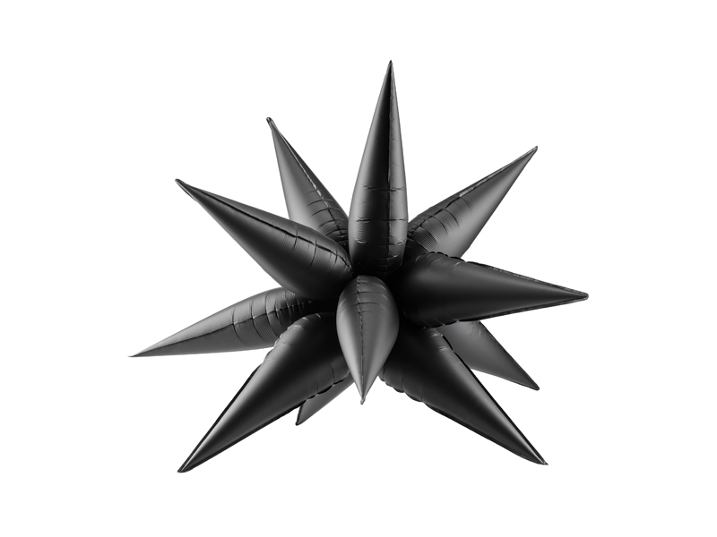Folienballon Black Star 3D, 70cm