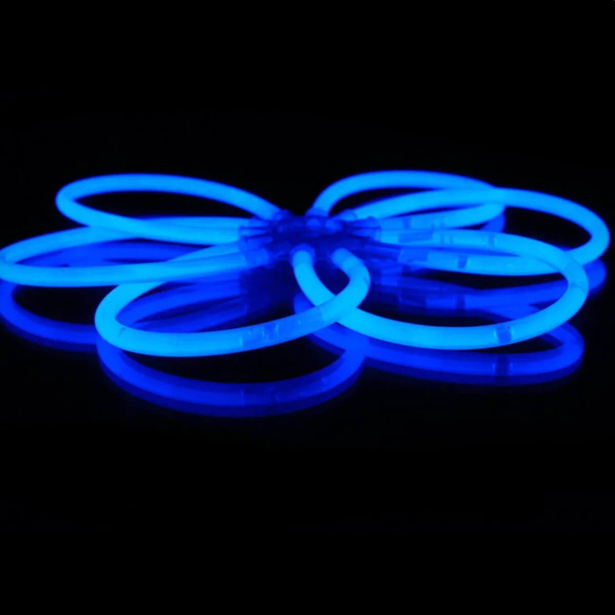 Knicklichter 100er Pack -mit 100 Verbindern, Blau