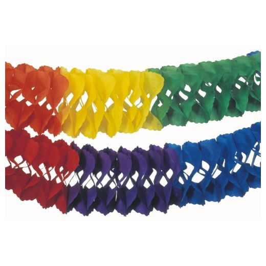 Großraumgirlande Bunt, Ø 25 cm, 10 m, - schwer entflammbar