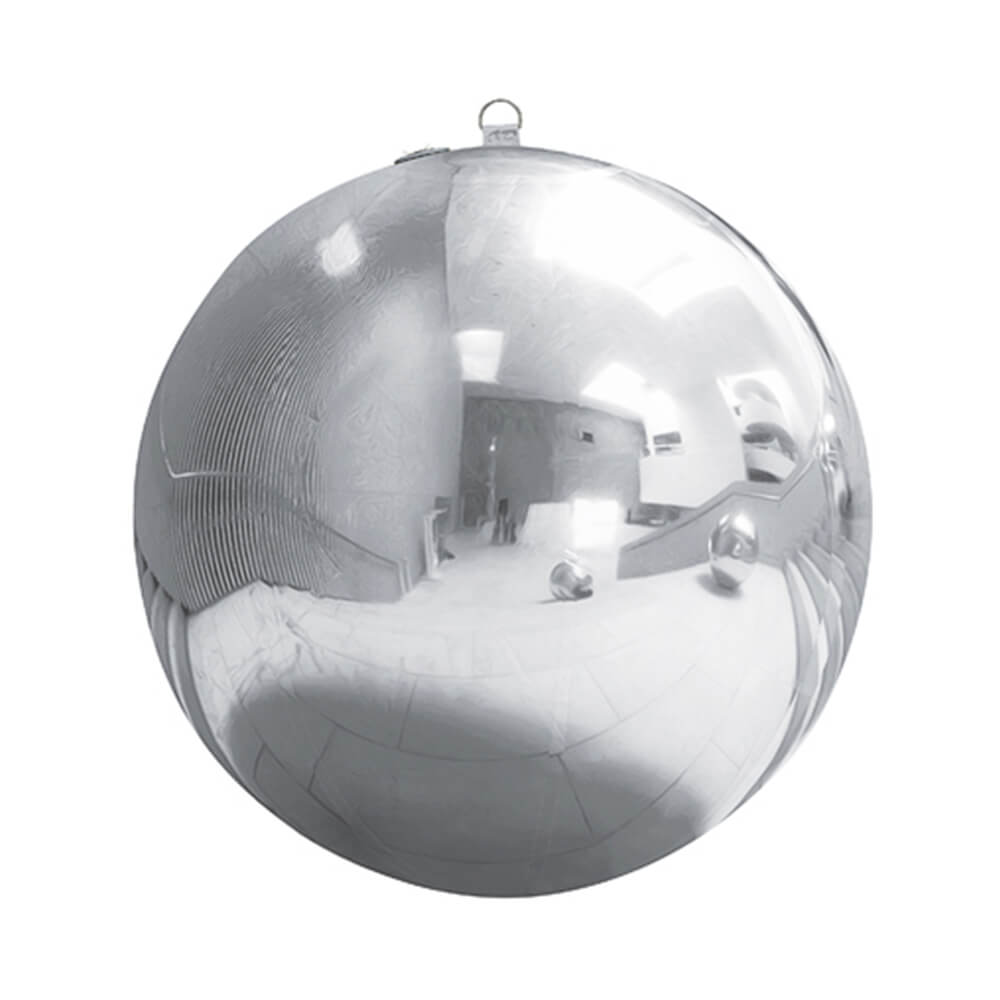 Aufblasbarer Spiegelball, Silber, ca. 120 cm