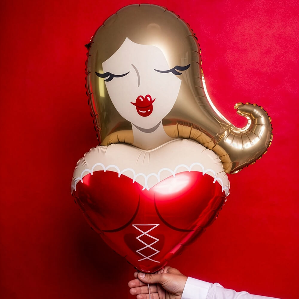 Folienballon Mädchen, 57 x 74,5 cm