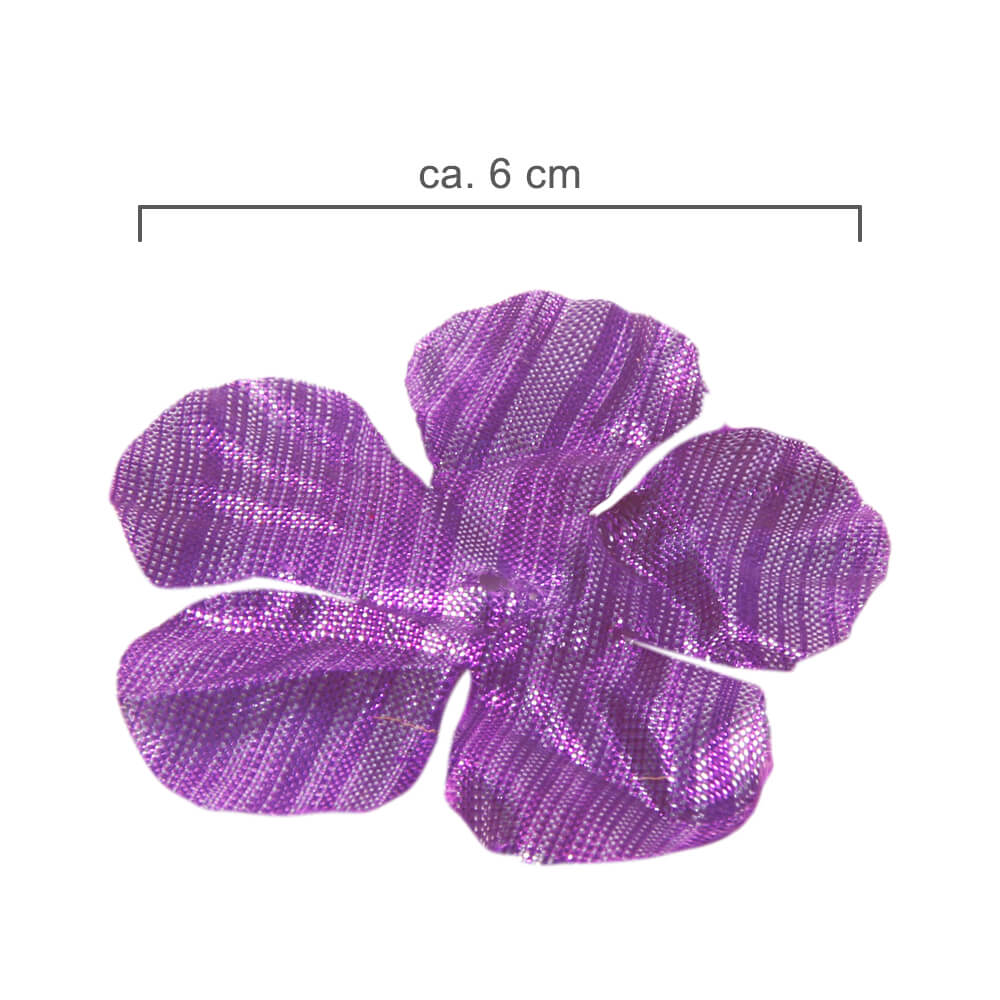 Blumenkette glänzend lila Länge: ca. 100 cm