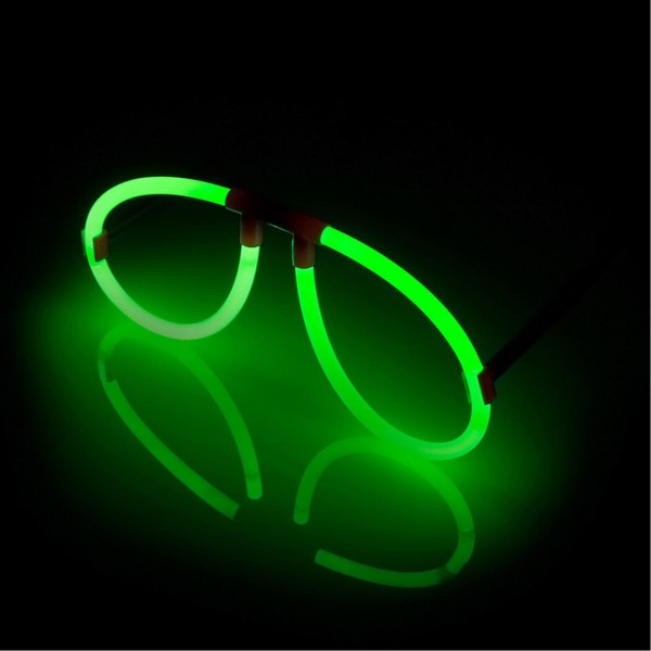 Knicklicht Brillen - 5er Mix, Bunt