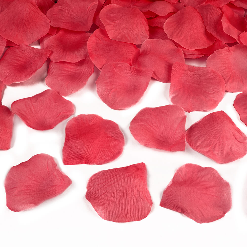 Party Popper Rosenblätter-Konfetti, rot Papier, 80cm