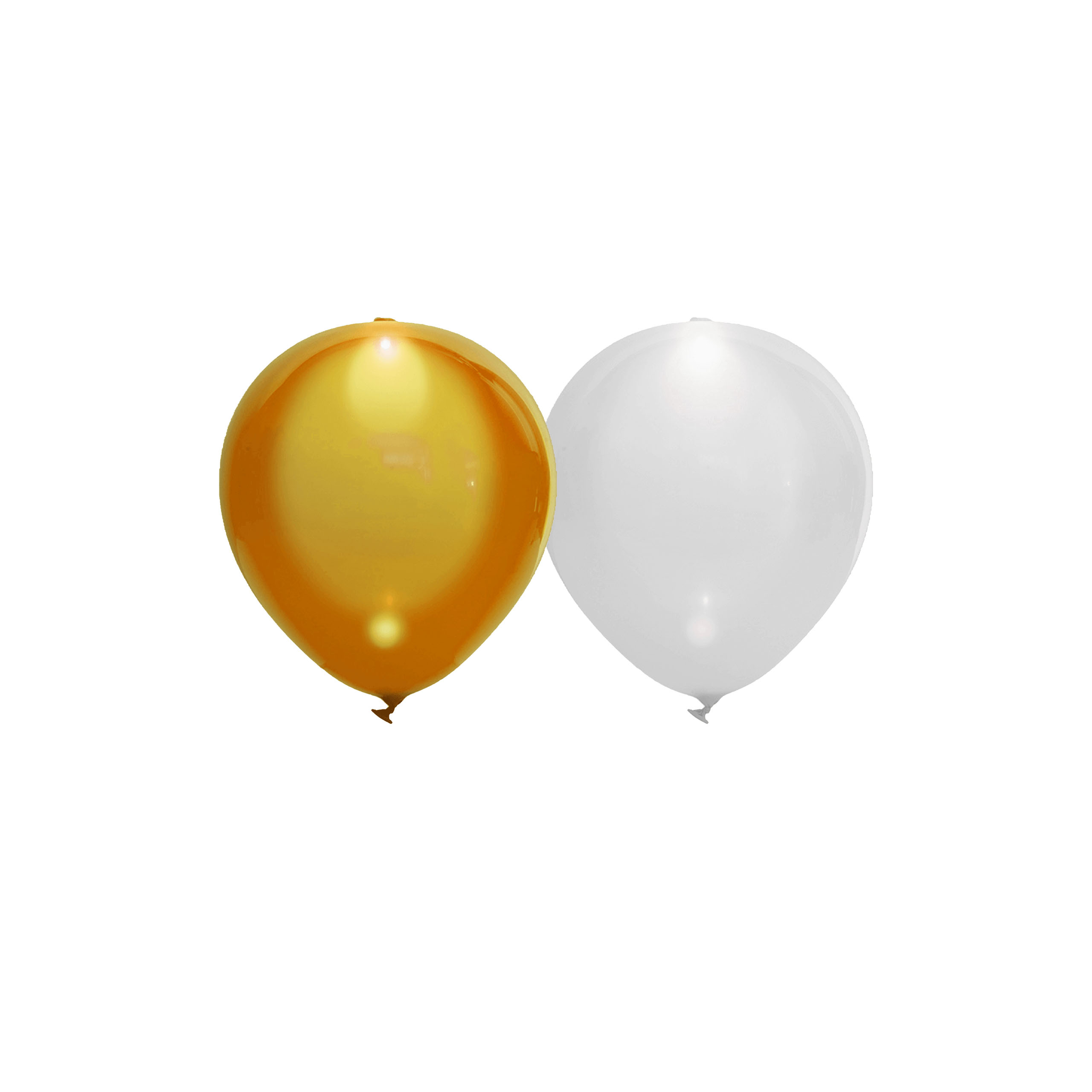 5x LED Luftballon gold/silber Ø 30 cm