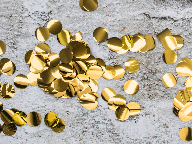 Streukonfetti, gold, 15g