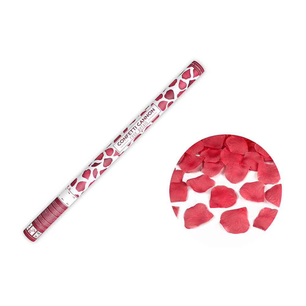 Party Popper Rosenblätter-Konfetti, rot Papier, 80cm
