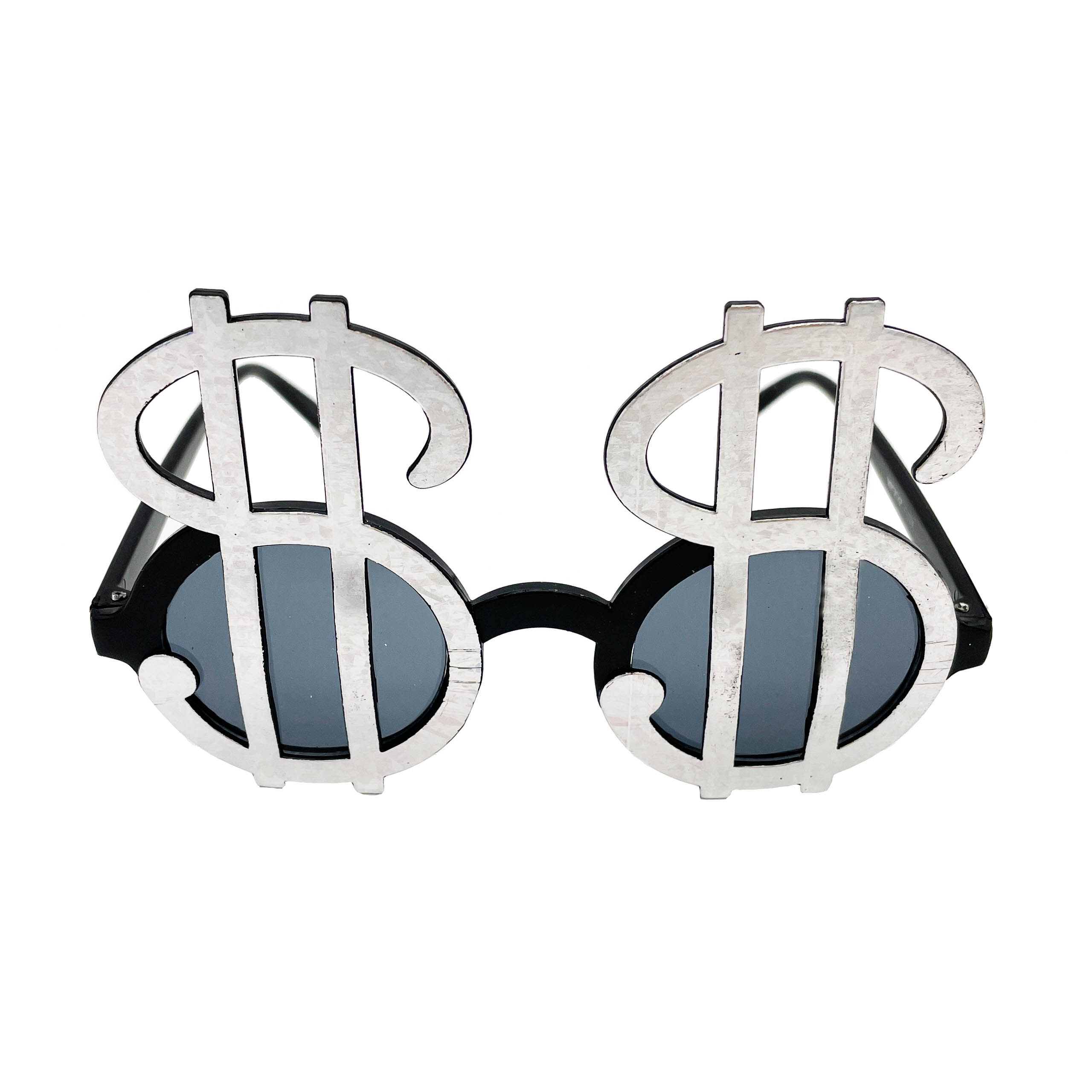 Dollarzeichenbrille Silber