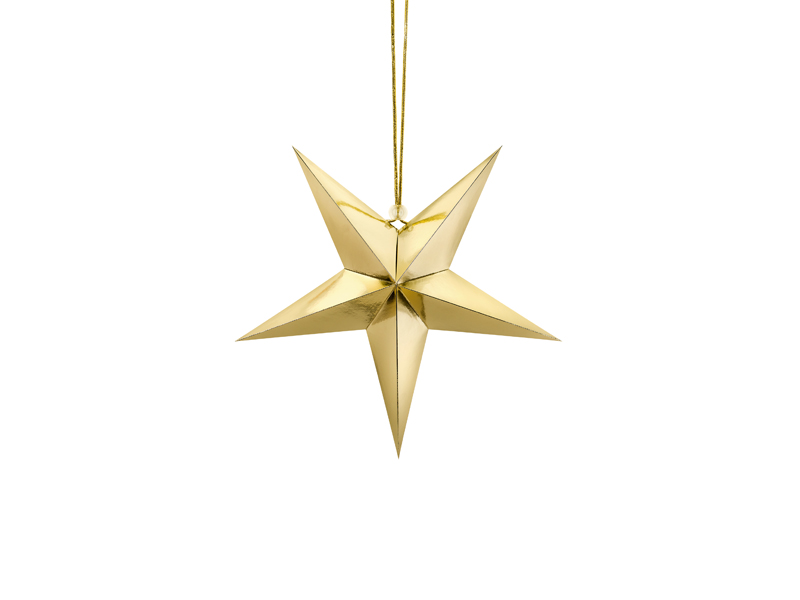 Papierstern, 30cm, gold