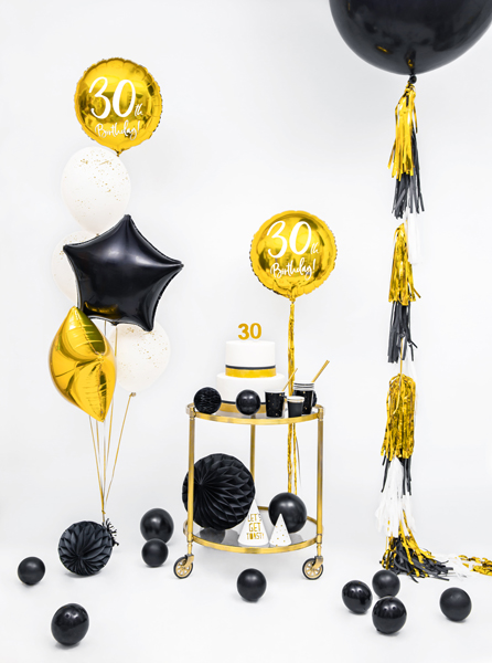 XXL Ballon Schwarz, 100 cm