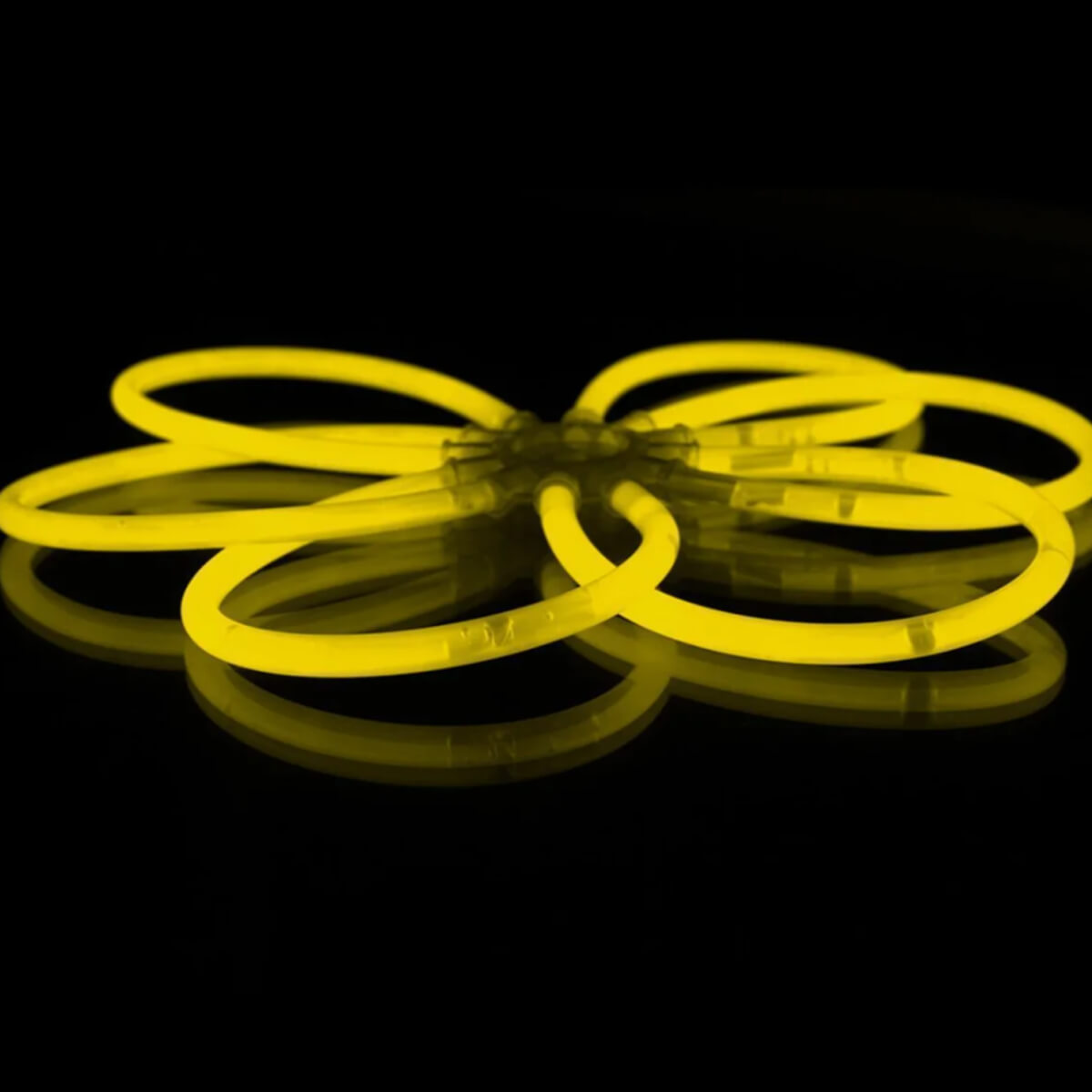 Knicklichter 100er Pack -mit 100 Verbindern, Gelb