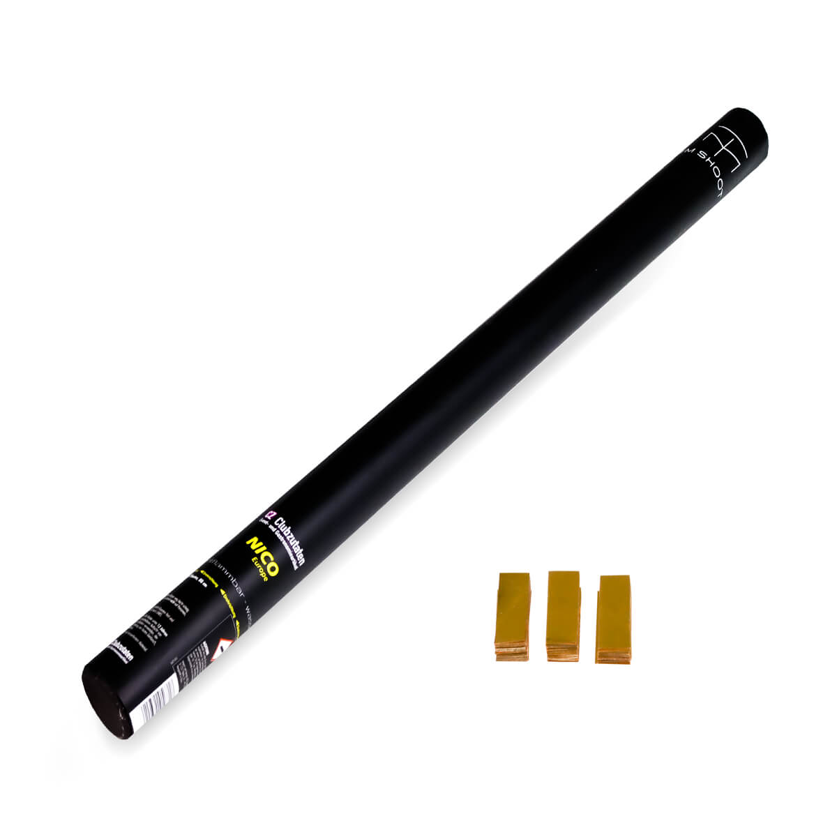 Konfettikanone TM SHOOT Metallic Gold, 80 cm