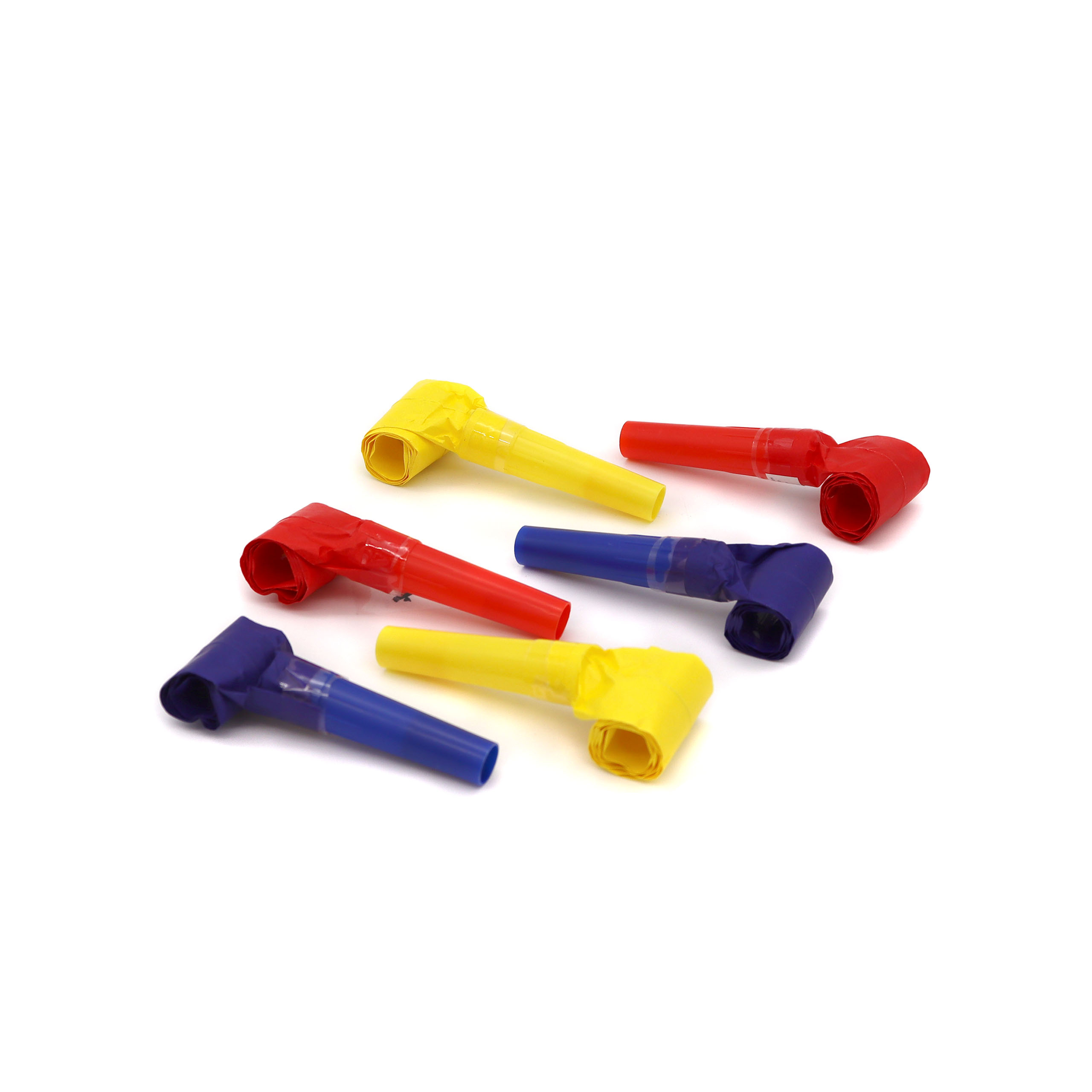 6x Luftrüssel blau. gelb. rot