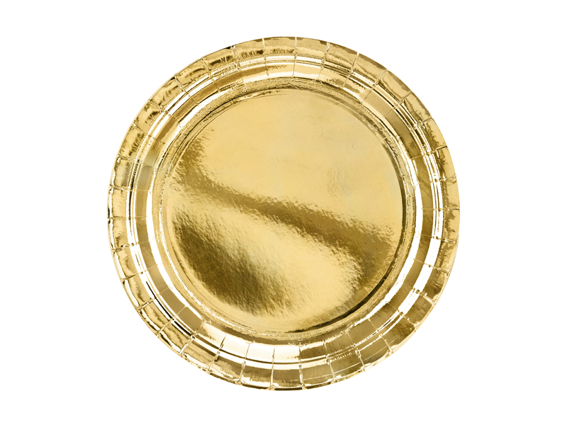 Teller Gold 23cm, 6 Stk.