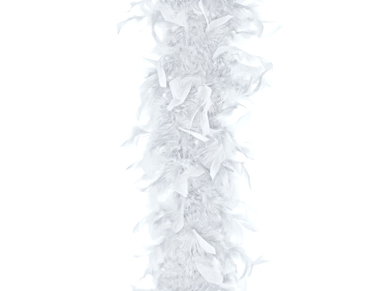 Federboa, weiß, 180 cm