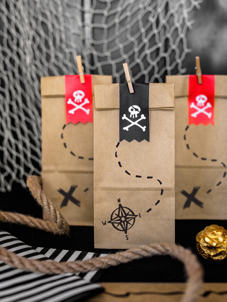 Piraten-Geschenktüten, 6 Stk.