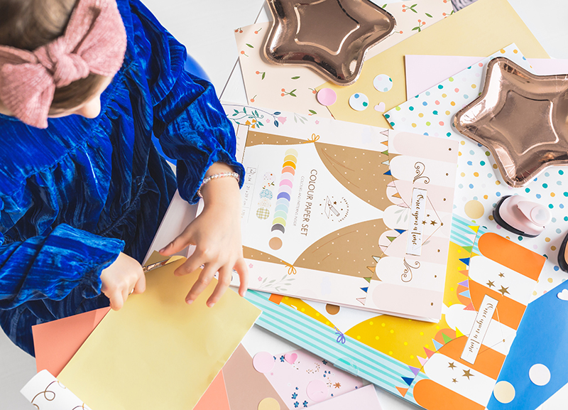 Buntpapier-Set A4 Mix 34 Blatt