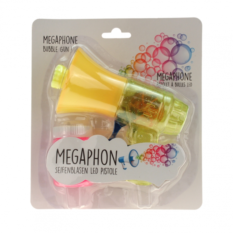 LED Seifenblasenpistole Megaphone 3er Set