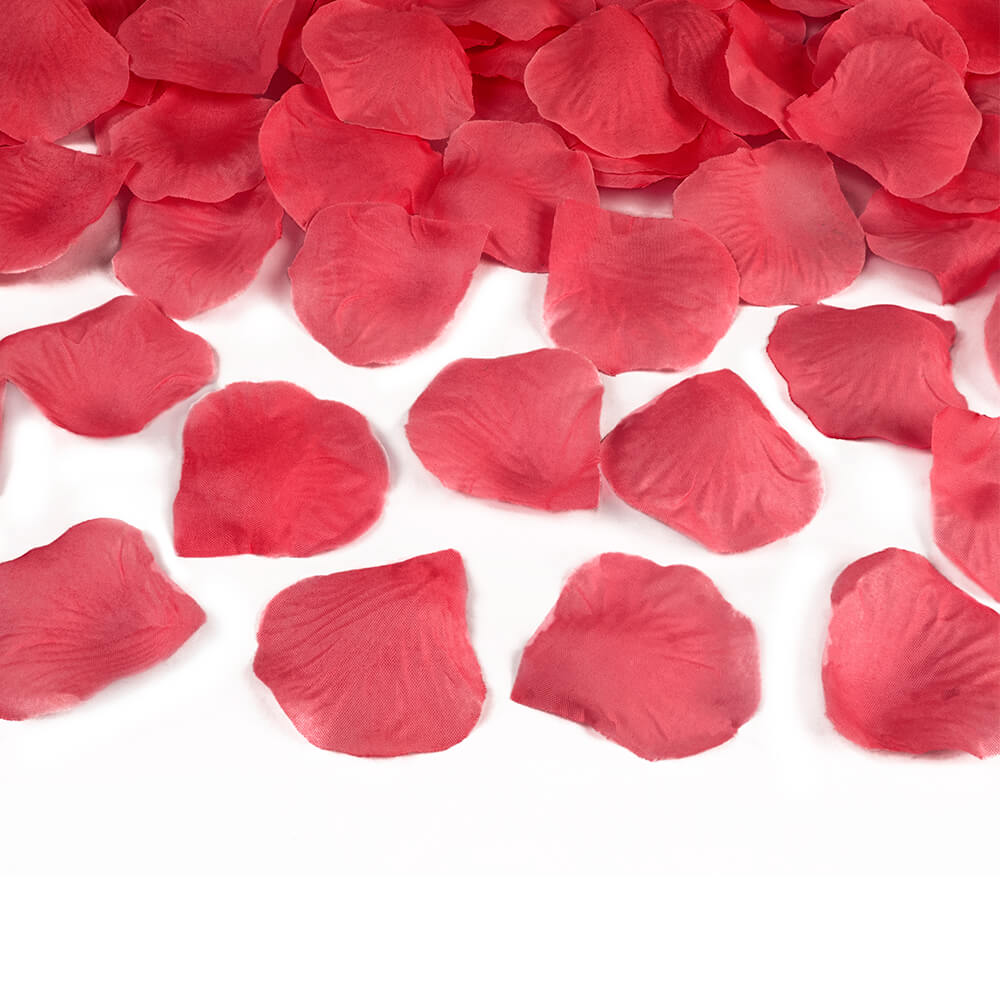Party Popper Rosenblätter-Konfetti, rot Papier, 40cm