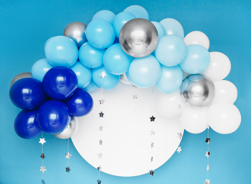 Ballongirlande Blau, 200cm