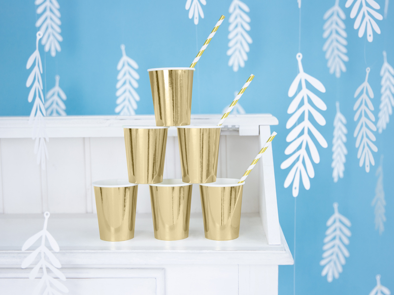 Becher Gold 220ml, 6 Stk.