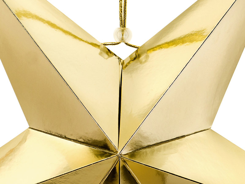 Papierstern, 70cm, gold