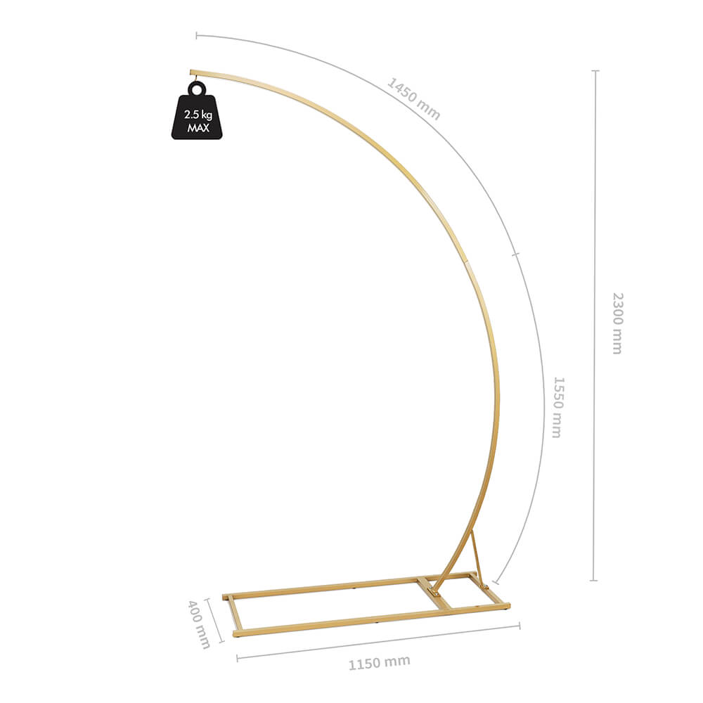 Kulissenständer Kronleuchter, Gold 135 x 230 cm