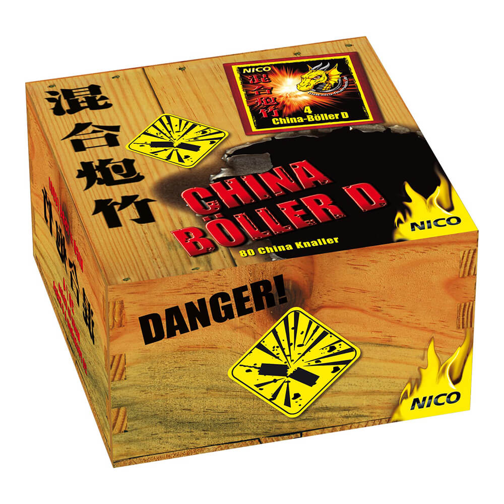 China-Böller D, 4er-Päck.