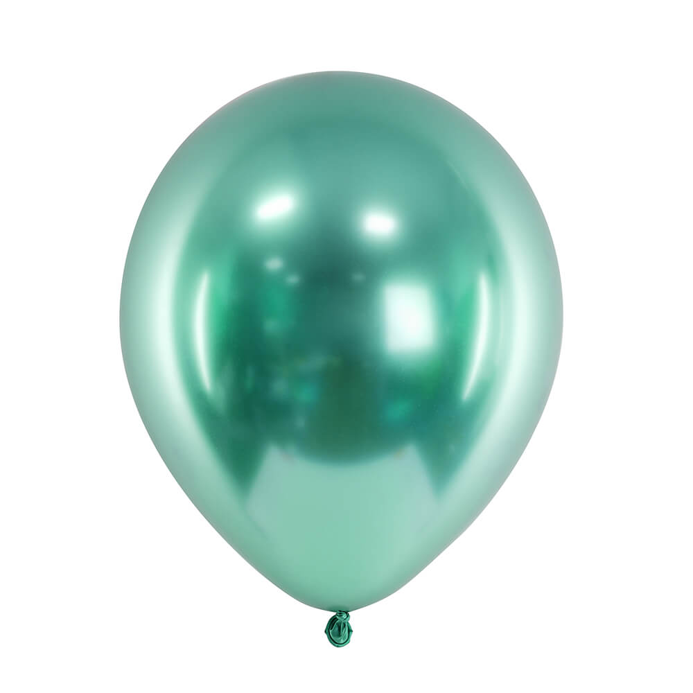 Glossy Balloons Glänzend Grün 30cm, 10 Stk.