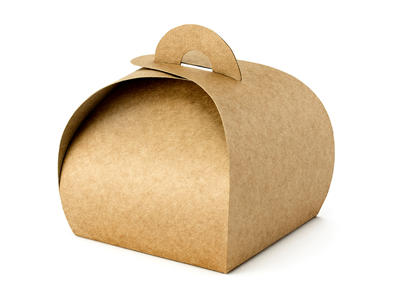Schachtel, Kraftpapier, 8,5 x 8,5 x 7 cm - 10 Stück
