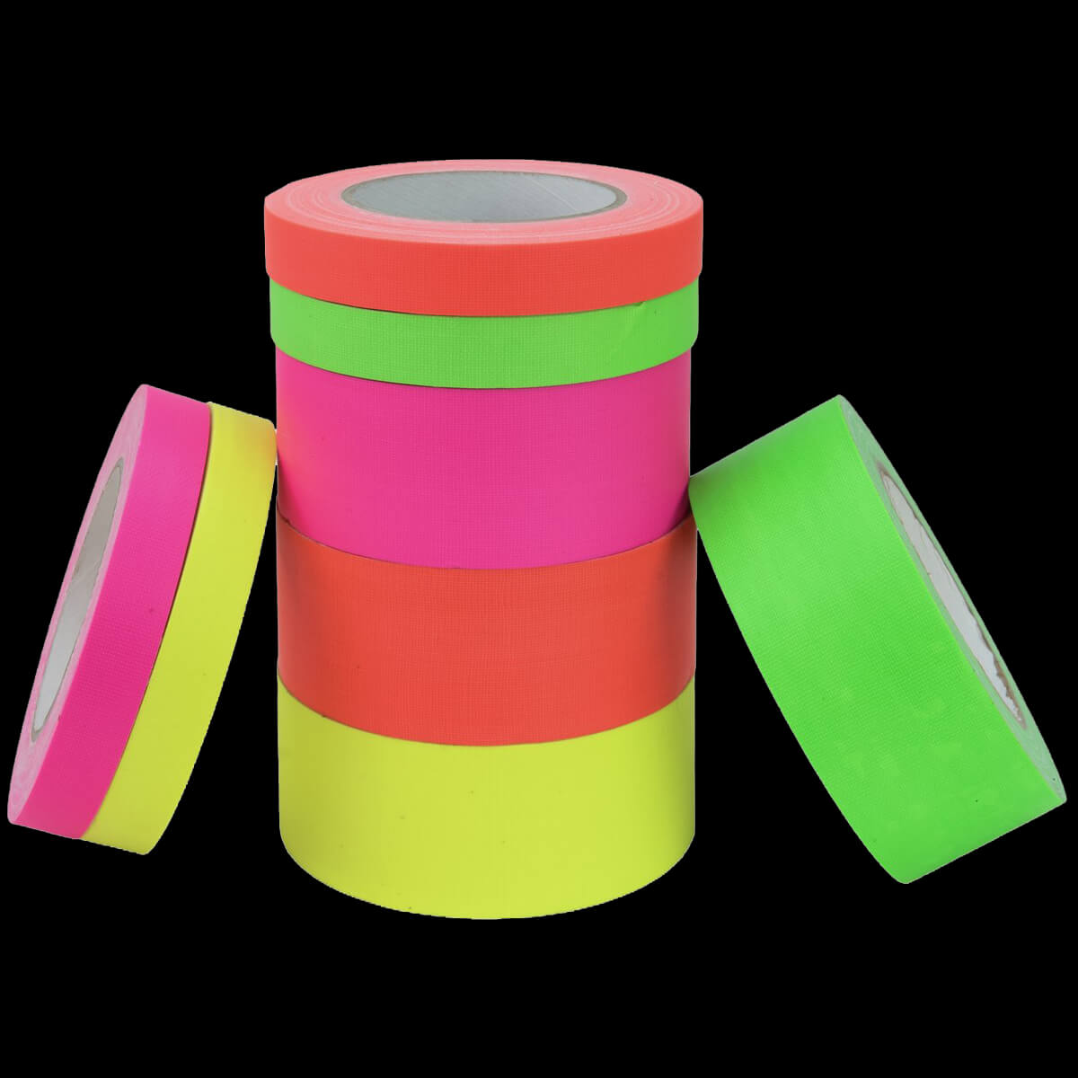 UV Klebeband 4 x 19mm x 25m, 4 x 50mm x 25m, 8er Set - Bunt