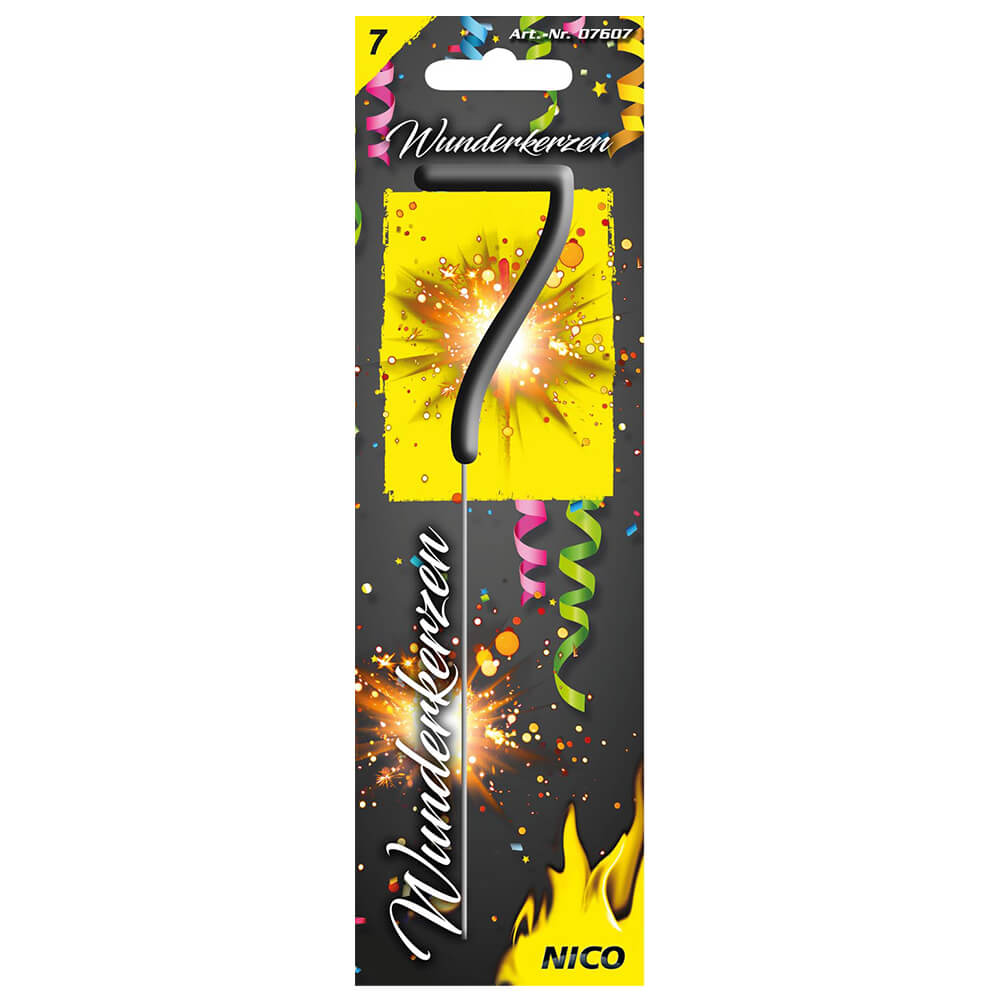 Wunderkerze Zahl 7