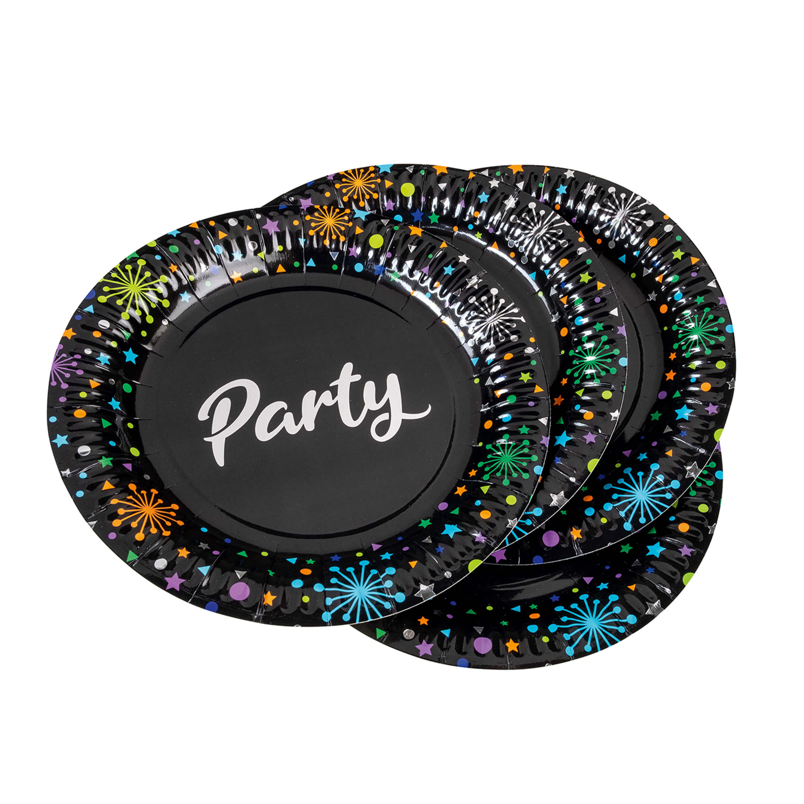 8x Pappteller Party Ø 23 cm