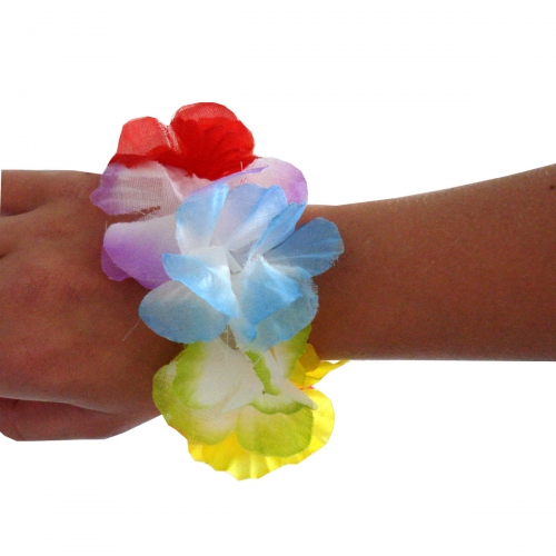 Blumenkette "Hawaii-Armband / Haarband"
