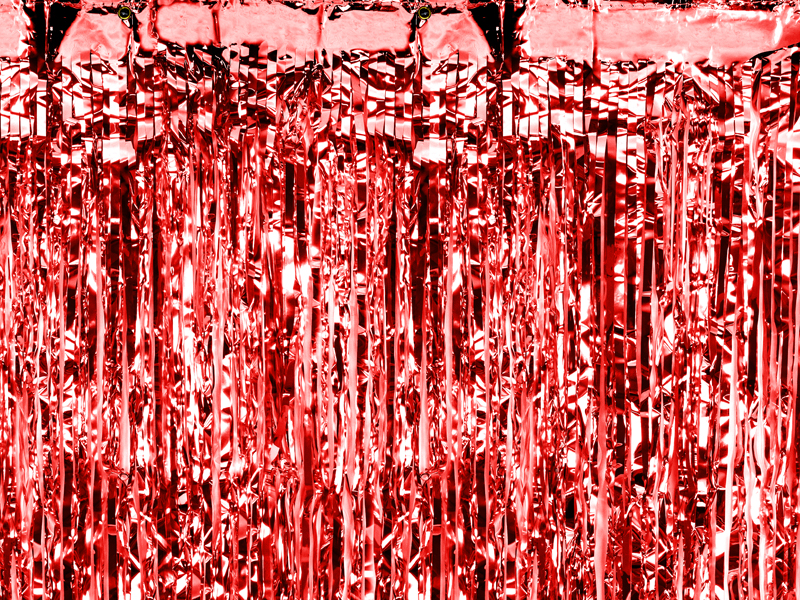 Partyvorhang rot, 90x250cm