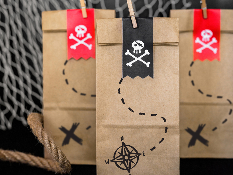 Piraten-Geschenktüten, 6 Stk.