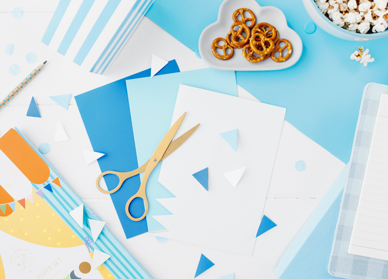 Buntpapier-Set A4 Mix 34 Blatt