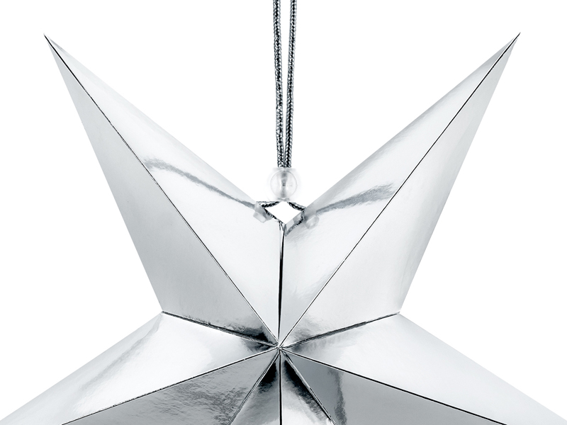 Papierstern, 30cm, silber