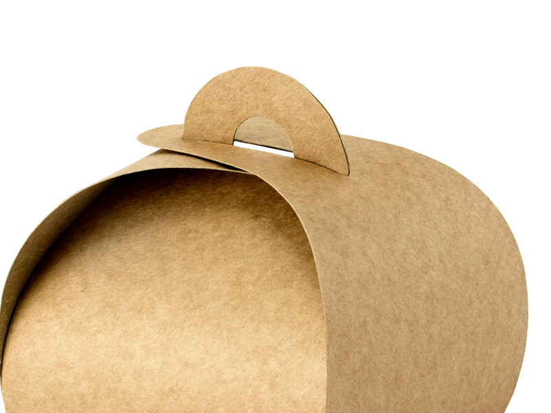 Schachtel, Kraftpapier, 6x6x5,5cm - 10 Stück