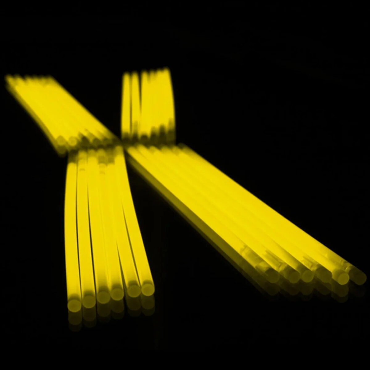 Knicklichter 100er Pack -mit 100 Verbindern, Gelb