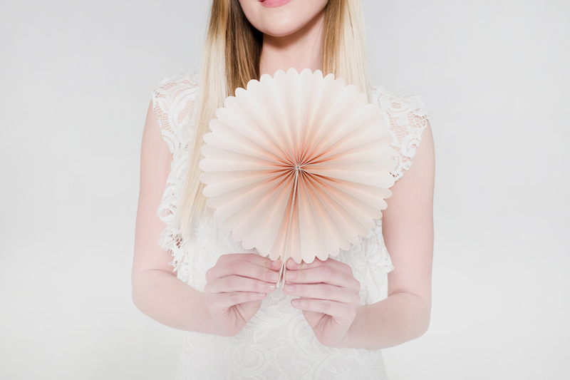 Fächer - "Elegant Bliss", 20 - 40cm, 5er Set