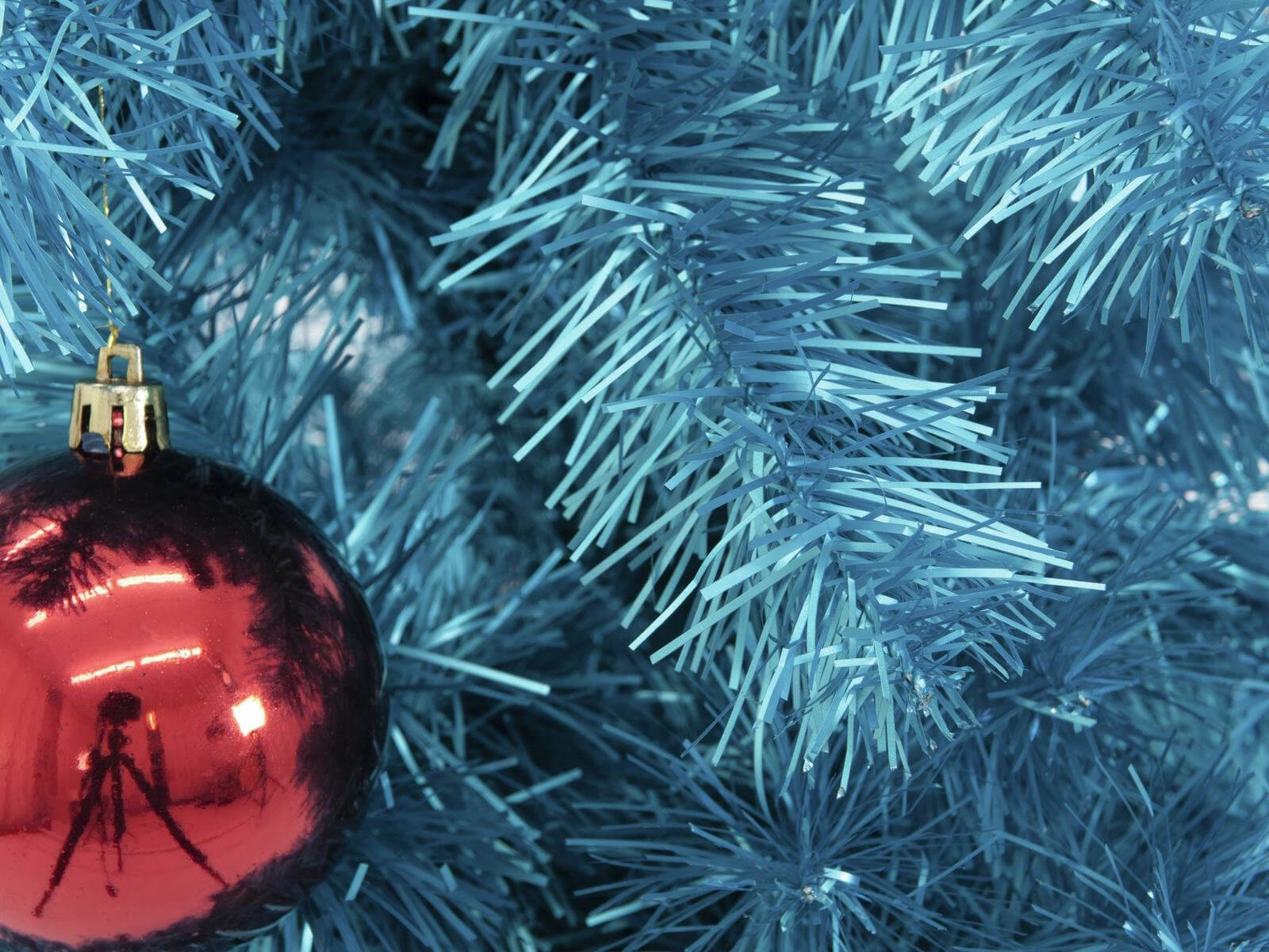 Tannenbaum, türkis-metallic, 210cm