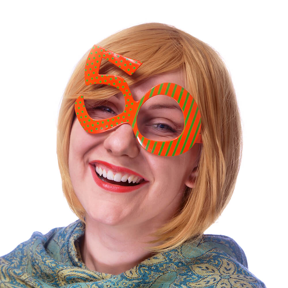 Brille 50, orange