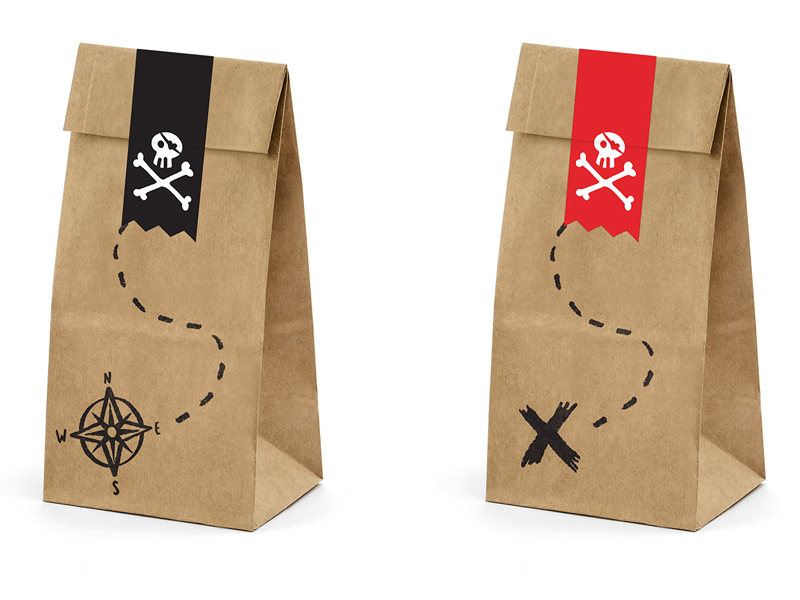 Piraten-Geschenktüten, 6 Stk.