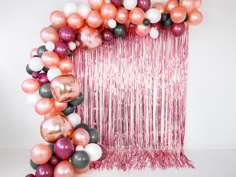 Partyvorhang rosagold, 90x250cm