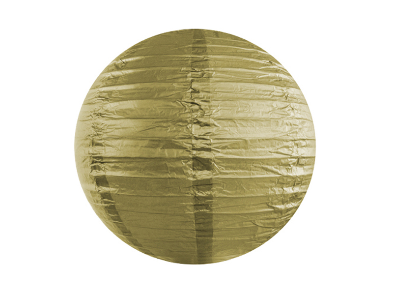 Papierlaterne, gold, 25 cm